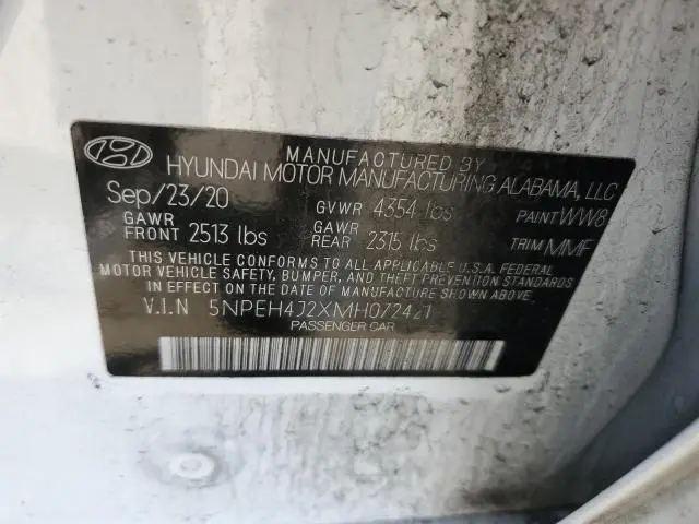2021 HYUNDAI SONATA LIMITED  