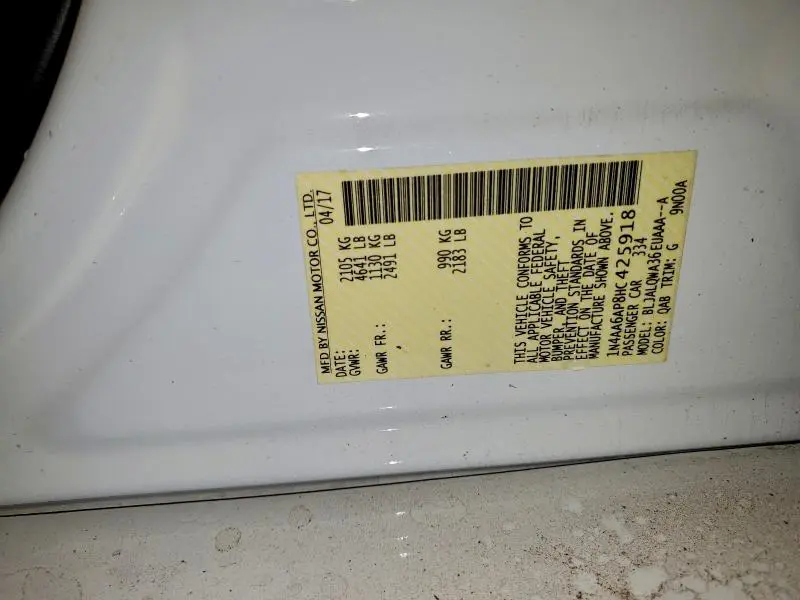 2017 NISSAN MAXIMA 3.5S  