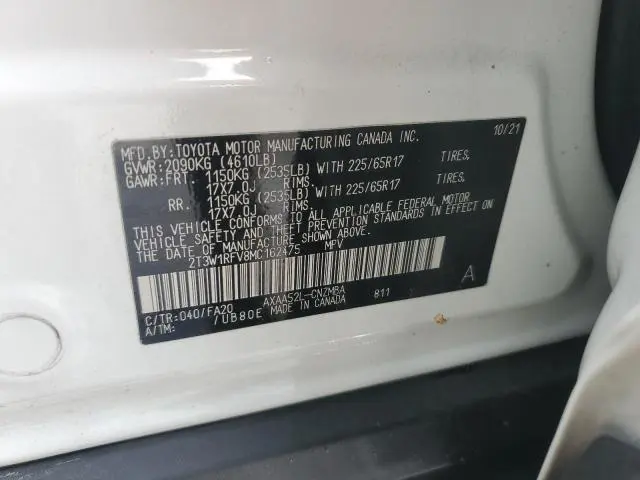 2021 TOYOTA RAV4 XLE  