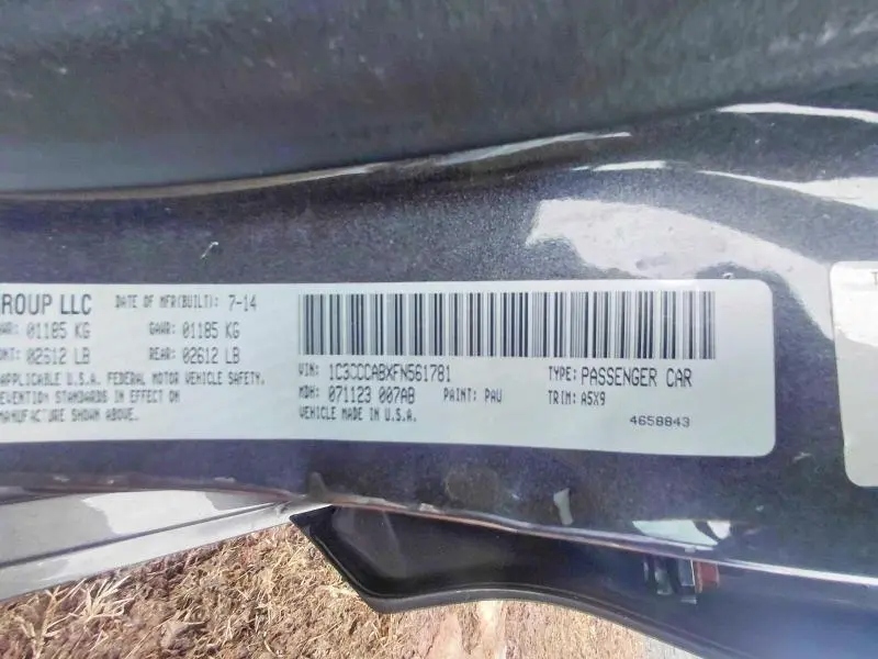 2015 CHRYSLER 200 LIMITED  