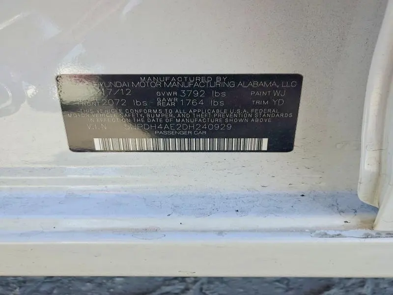 2013 HYUNDAI ELANTRA GLS  
