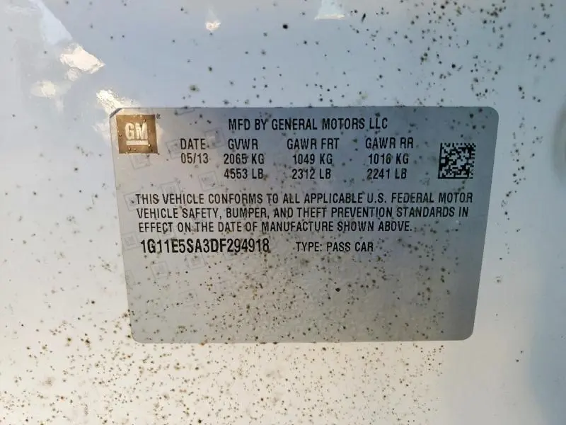 2013 CHEVROLET MALIBU 2LT  