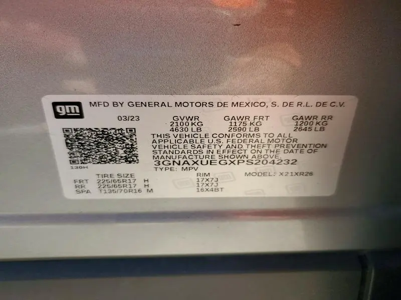 2023 CHEVROLET EQUINOX LT  