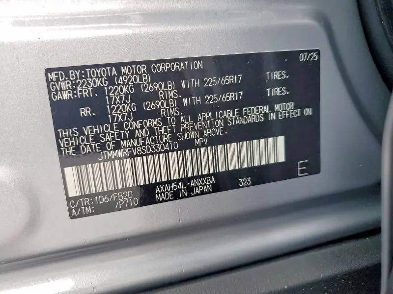 2025 TOYOTA RAV4 LE  