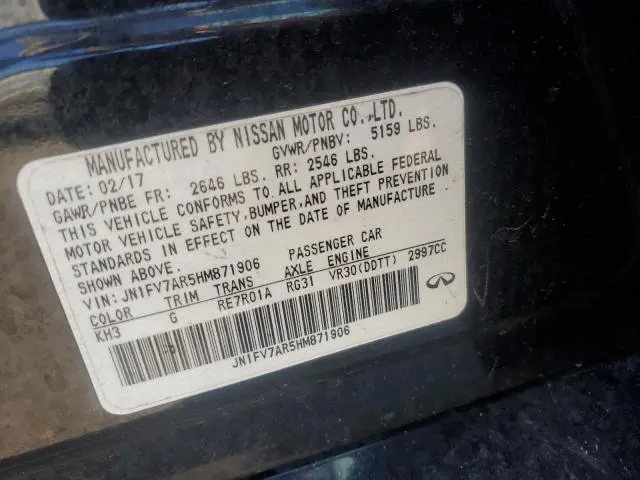 2017 INFINITI Q50 RED SPORT 400  