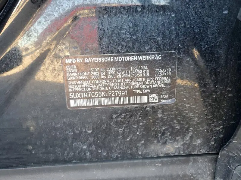 2019 BMW X3 SDRIVE30I  