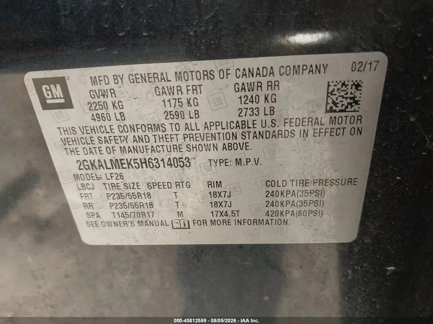 2017 GMC TERRAIN SLE-1