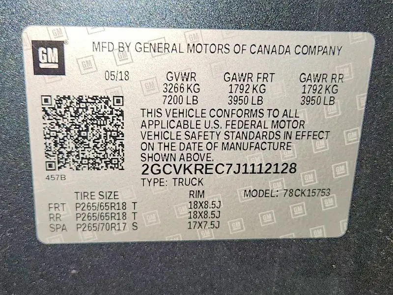 2018 CHEVROLET SILVERADO K1500 LT  