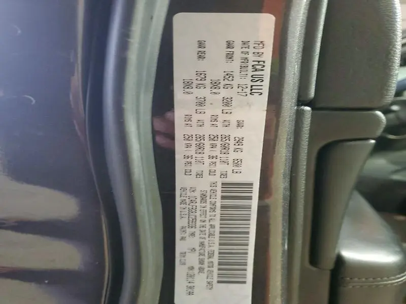 2018 JEEP GRAND CHEROKEE LIMITED  