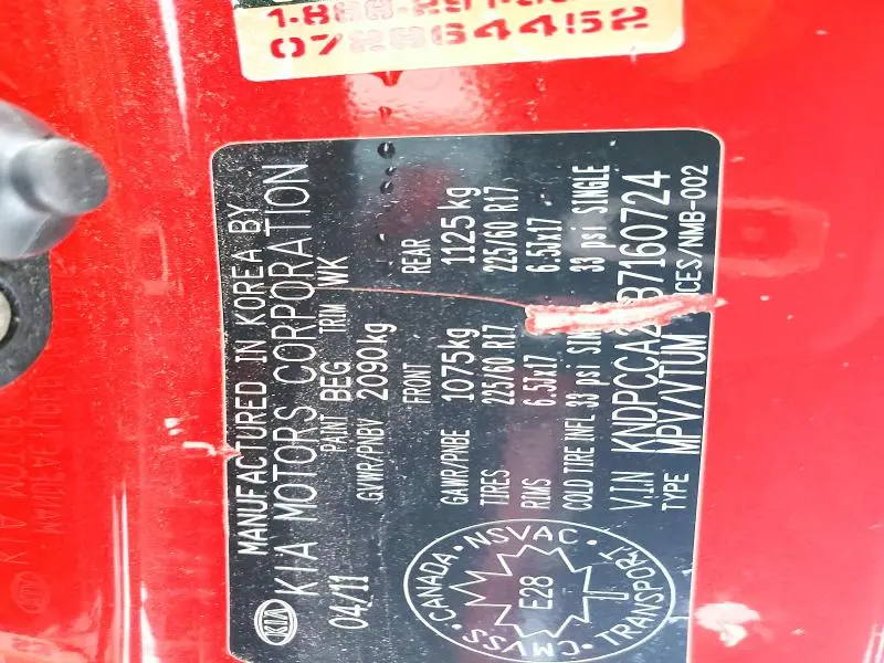 2011 KIA SPORTAGE EX  