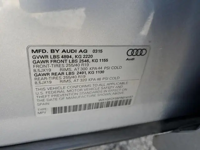 2015 AUDI Q3 PRESTIGE  