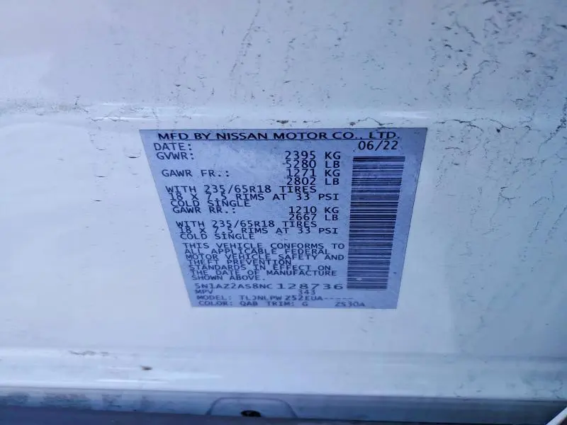 2022 NISSAN MURANO S  