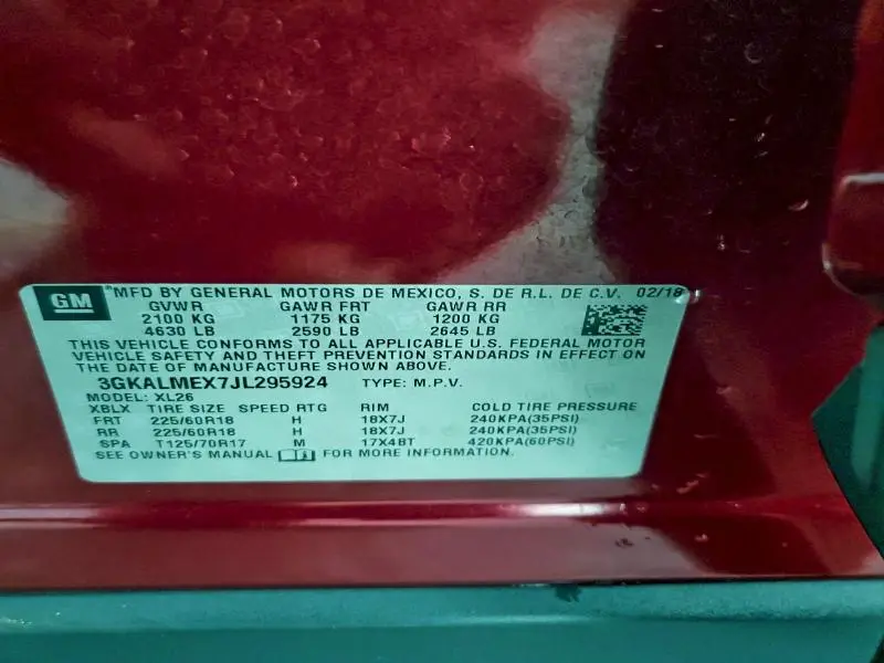 2018 GMC TERRAIN SLE  