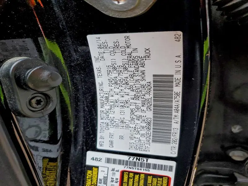 2014 TOYOTA TACOMA DOUBLE CAB PRERUNNER  