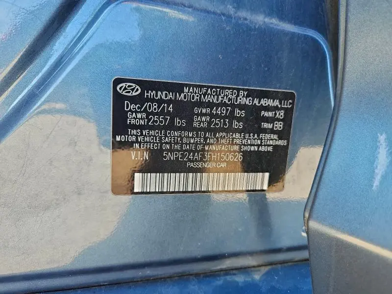 2015 HYUNDAI SONATA SE  