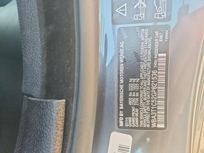 2016 BMW 428 XI SULEV  