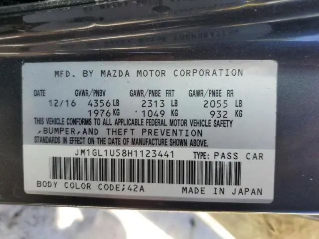 2017 MAZDA 6 SPORT  