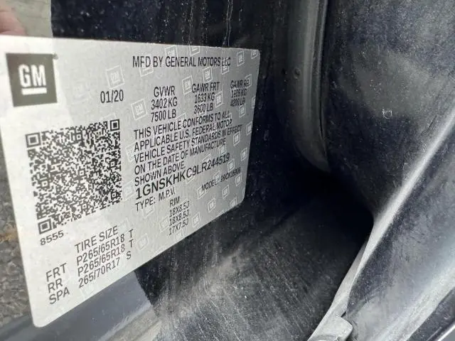 2020 CHEVROLET SUBURBAN K1500 LT  