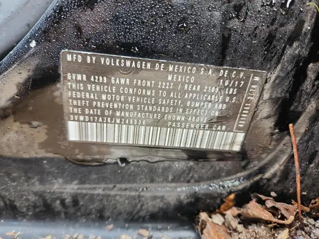 2018 VOLKSWAGEN JETTA SPORT  