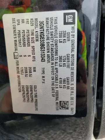 2011 CHEVROLET AVALANCHE LTZ  