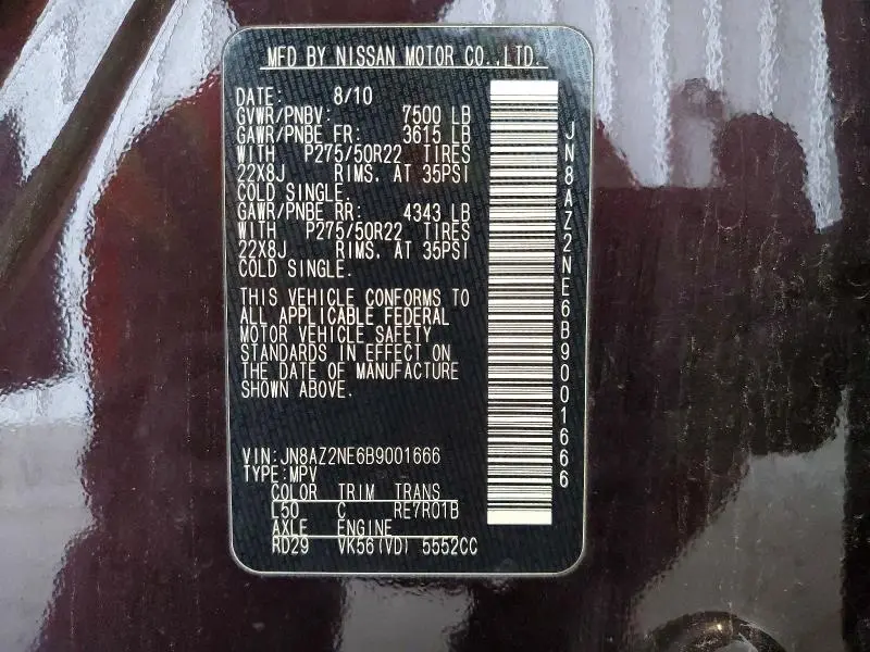2011 INFINITI QX56   