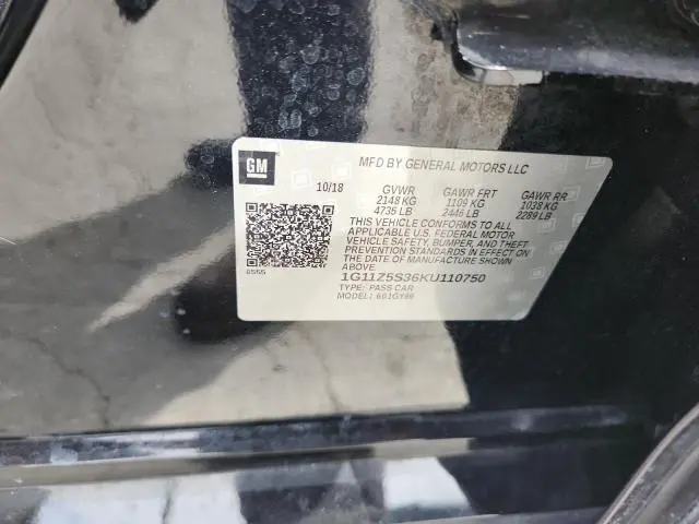 2019 CHEVROLET IMPALA LT  