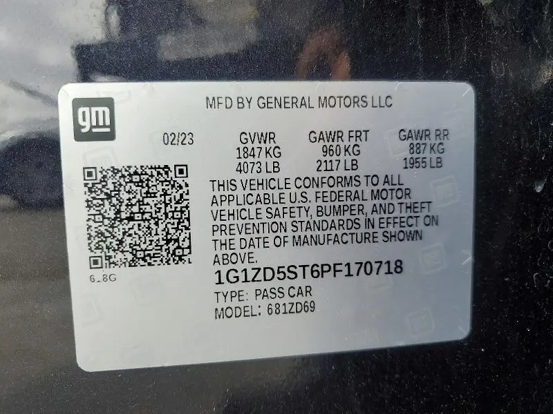2023 CHEVROLET MALIBU LT  