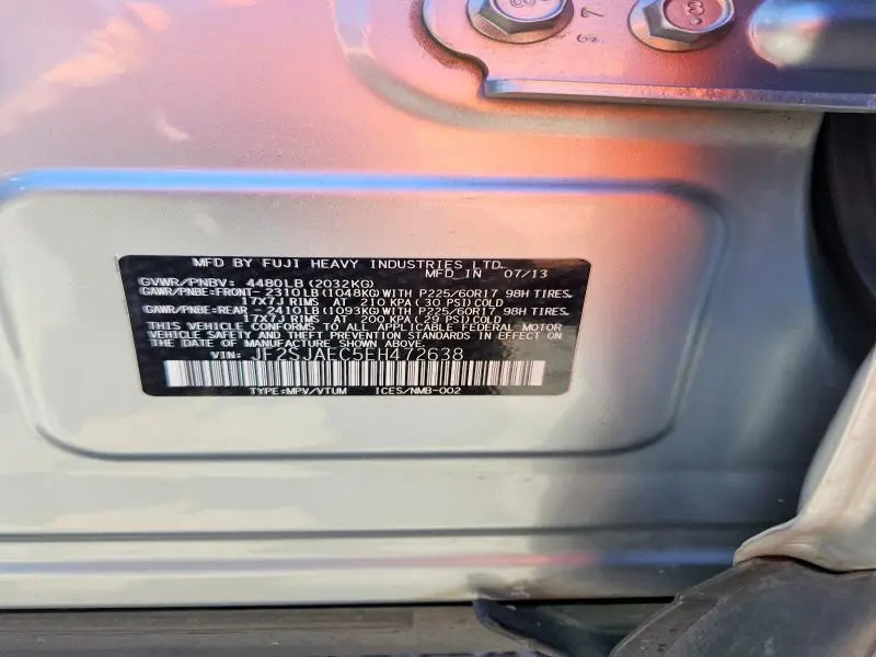 2014 SUBARU FORESTER 2.5I PREMIUM  