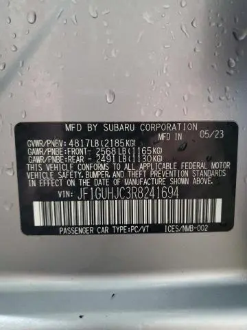 2024 SUBARU IMPREZA RS