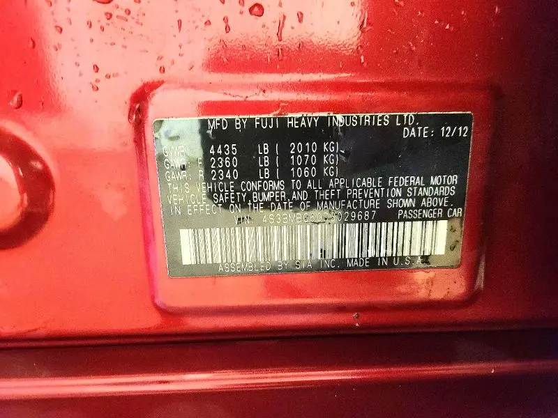 2013 SUBARU LEGACY 2.5I PREMIUM  
