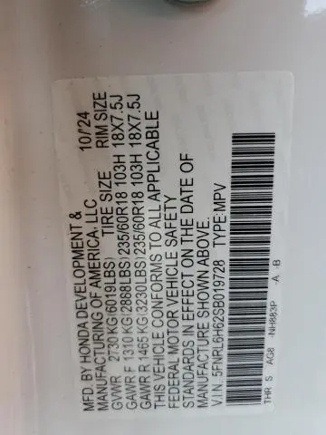 2025 HONDA ODYSSEY EXL  