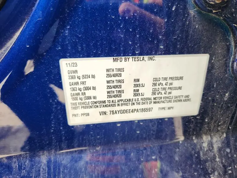 2023 TESLA MODEL Y   
