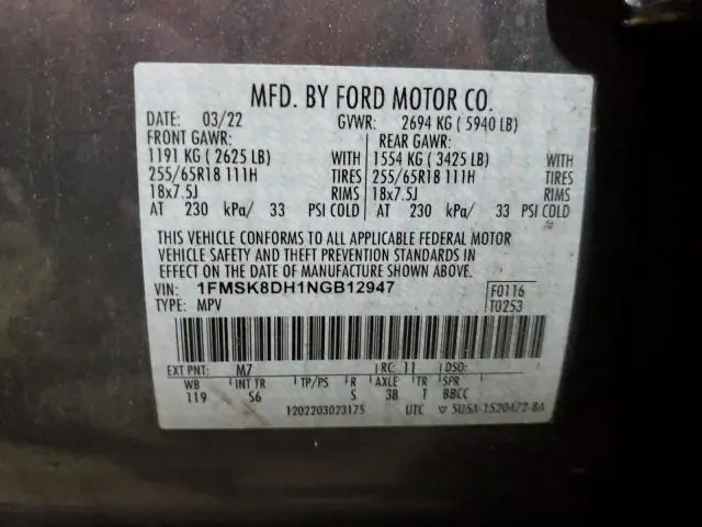 2022 FORD EXPLORER XLT  