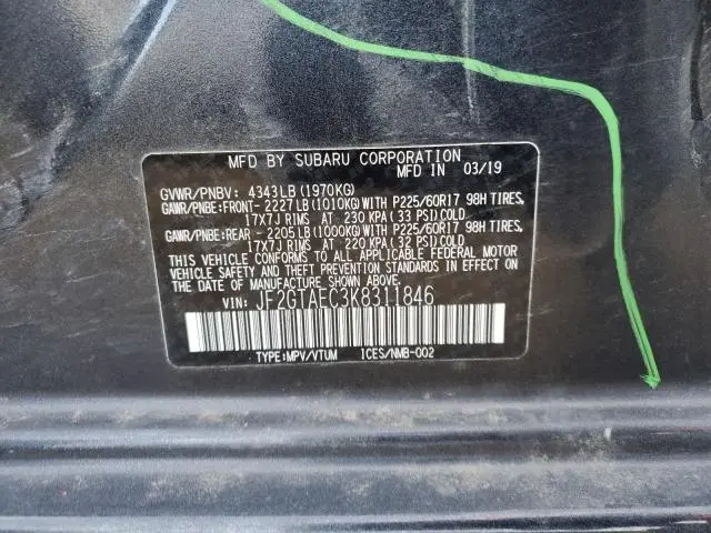 2019 SUBARU CROSSTREK PREMIUM