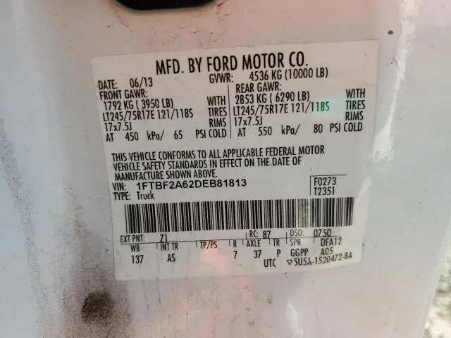2013 FORD F250 SUPER DUTY  