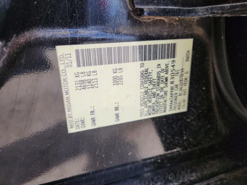 2011 NISSAN MAXIMA 3.5 S  