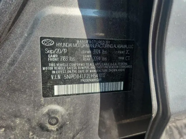 2020 HYUNDAI ELANTRA SEL  
