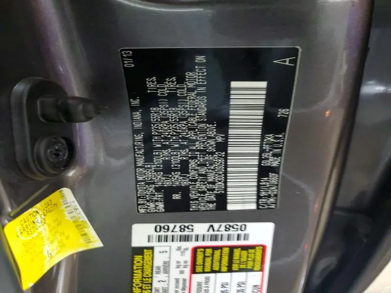 2013 TOYOTA SIENNA XLE 7-PASSENGER  