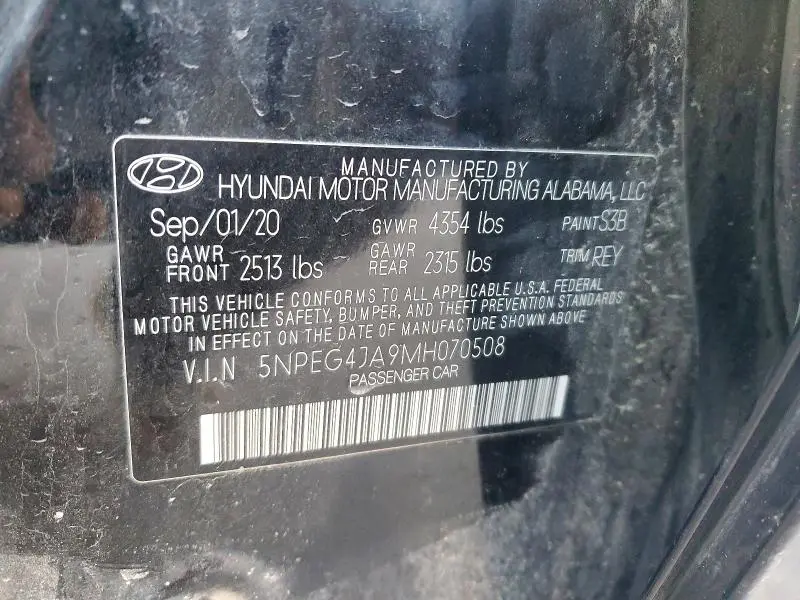 2021 HYUNDAI SONATA SE  