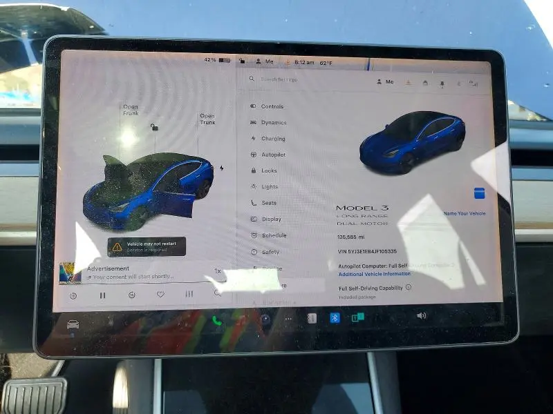 2018 TESLA MODEL 3   