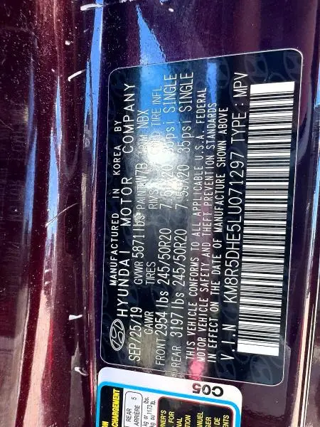 2020 HYUNDAI PALISADE LIMITED  