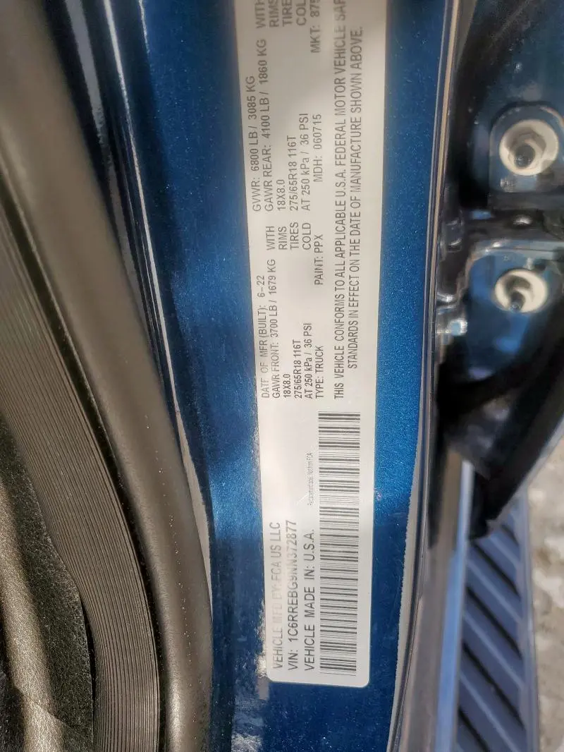 2022 RAM 1500 BIG HORN/LONE STAR  