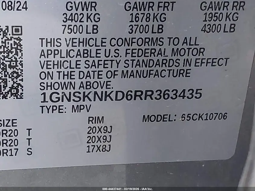 2024 CHEVROLET TAHOE 4WD LT