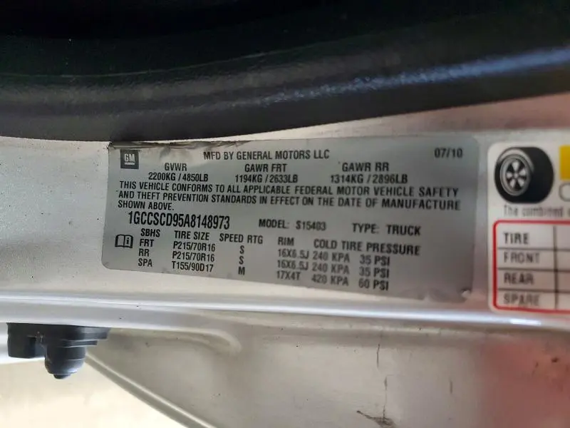 2010 CHEVROLET COLORADO LT  