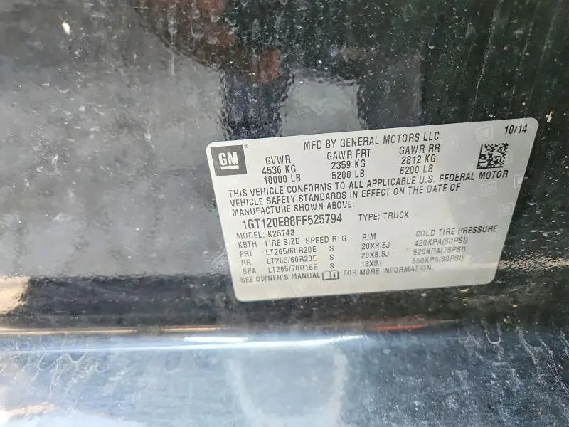2015 GMC SIERRA K2500 DENALI  