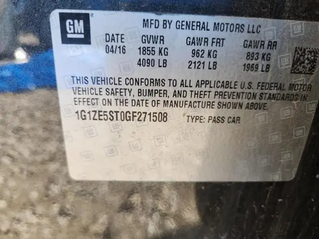 2016 CHEVROLET MALIBU LT  