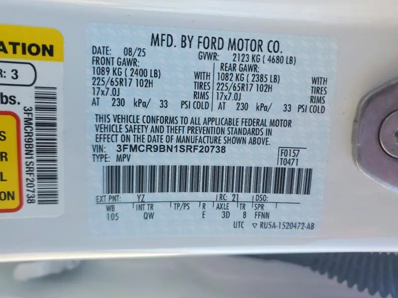 2025 FORD BRONCO SPORT BIG BEND  