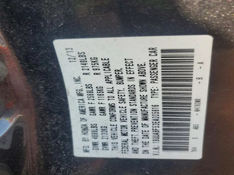 2014 ACURA TL TECH  
