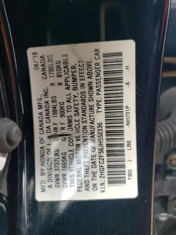 2018 HONDA CIVIC LX  