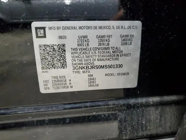 2021 CHEVROLET BLAZER 3LT  